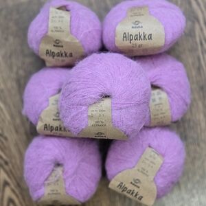 7 x Balls Navia Alpakka Lace/Fingering Yarn